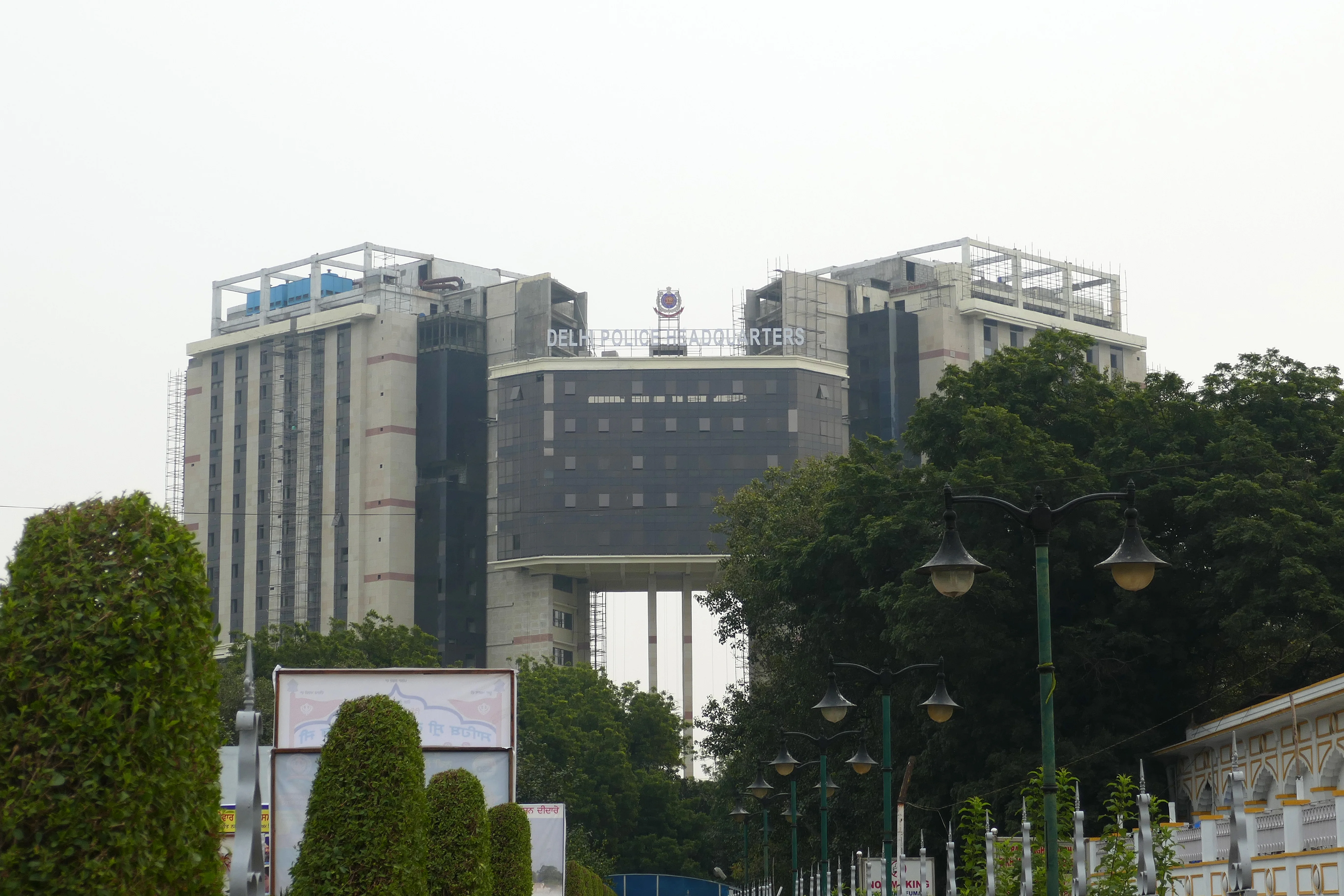 Exterior of the Delhi Police Headquarters building in New Delhi