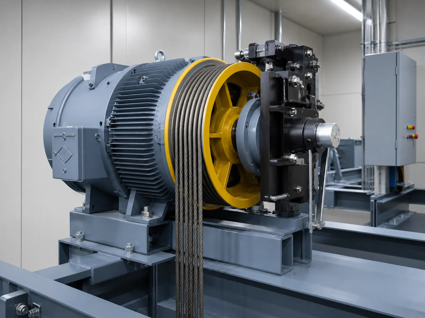 Elevator traction machine and drive sheave